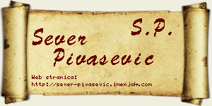 Sever Pivašević vizit kartica